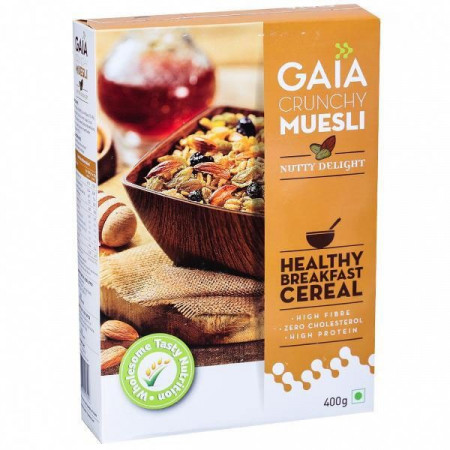 GAIA NUTTY DELIGHT CRUNCHY MUESLI 400GM